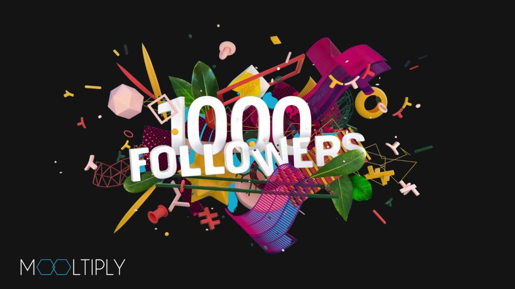 1000 followers